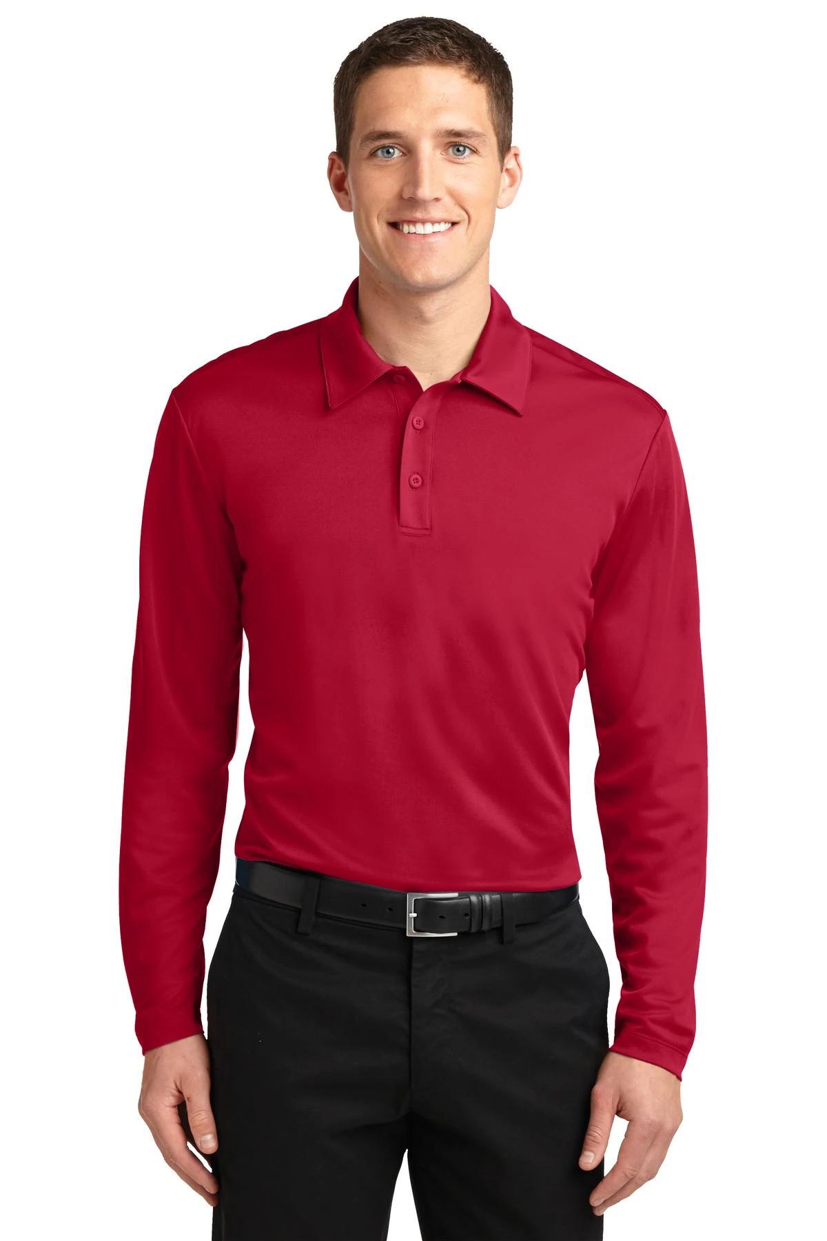 Silk Touch Performance Long Sleeve Polo 10 Silk Touch Performance Long Sleeve Polo - Image 8