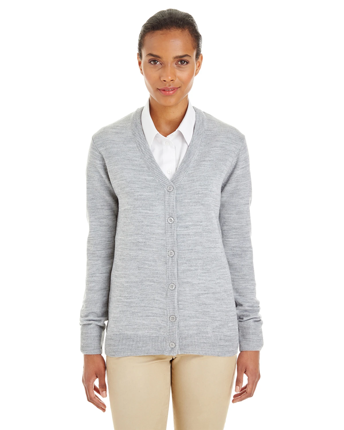 Ladies' Pilbloc™ V-Neck Button Cardigan Sweater 6 Ladies' Pilbloc™ V-Neck Button Cardigan Sweater - Image 4
