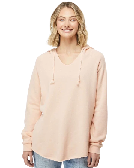 Women’s Lightweight California Wave Wash Hooded Sweatshirt 11 Women’s Lightweight California Wave Wash Hooded Sweatshirt - Image 9