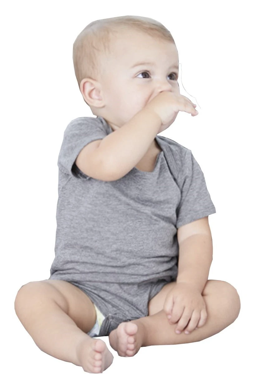 Infant Triblend Short-Sleeve One-Piece 8 Infant Triblend Short-Sleeve One-Piece - Image 6