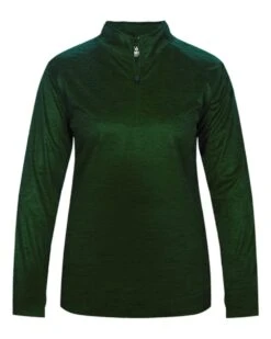 BADGER Women’s Tonal Blend Quarter-Zip Pullover -Jiffyshirts Sales Store cba687fde85762