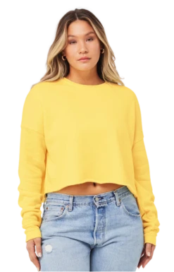 Ladies' Cropped Fleece Crew 18 Ladies' Cropped Fleece Crew -Jiffyshirts Sales Store cbc0786a7517db