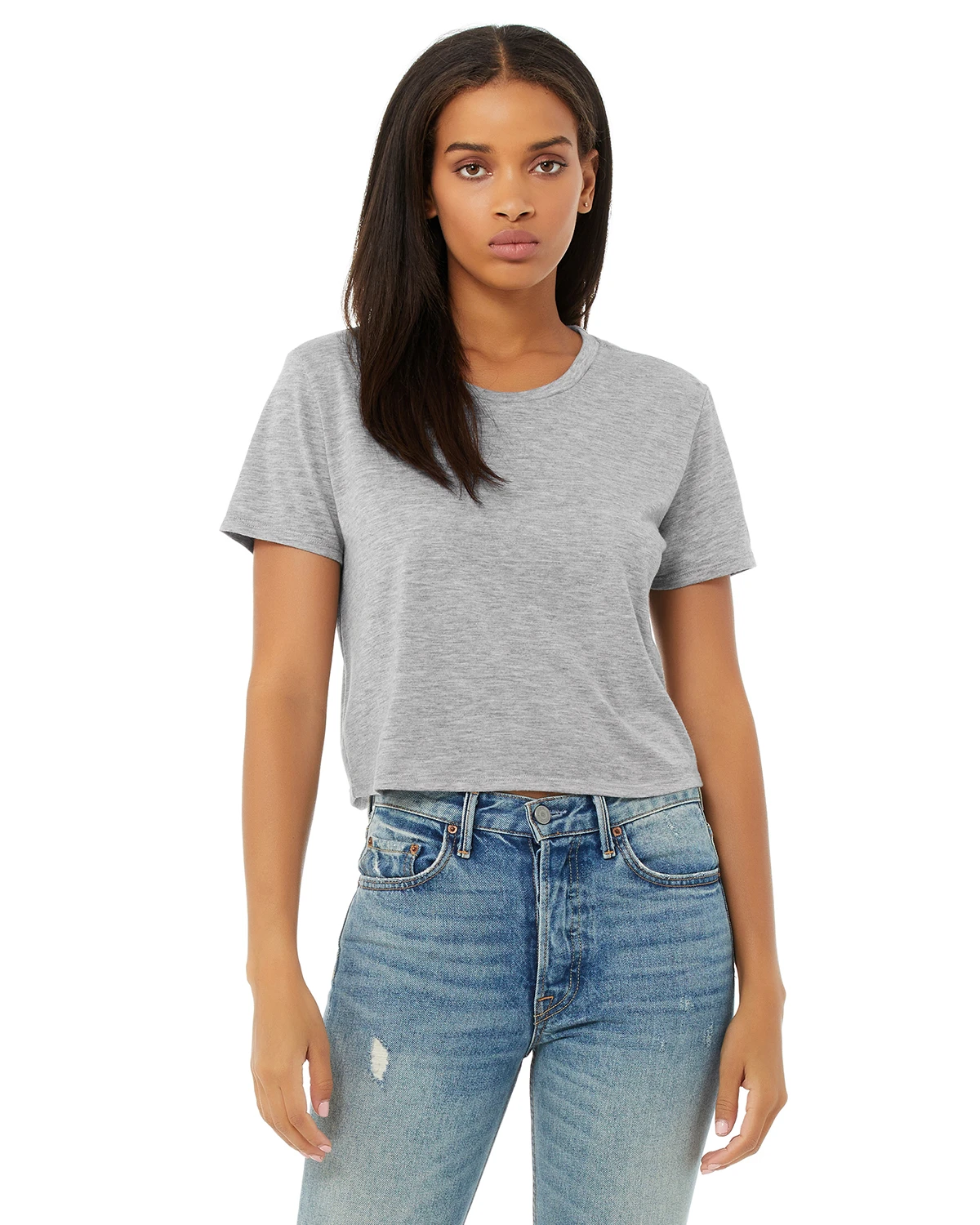 Ladies' Flowy Cropped T-Shirt 9 Ladies' Flowy Cropped T-Shirt - Image 7