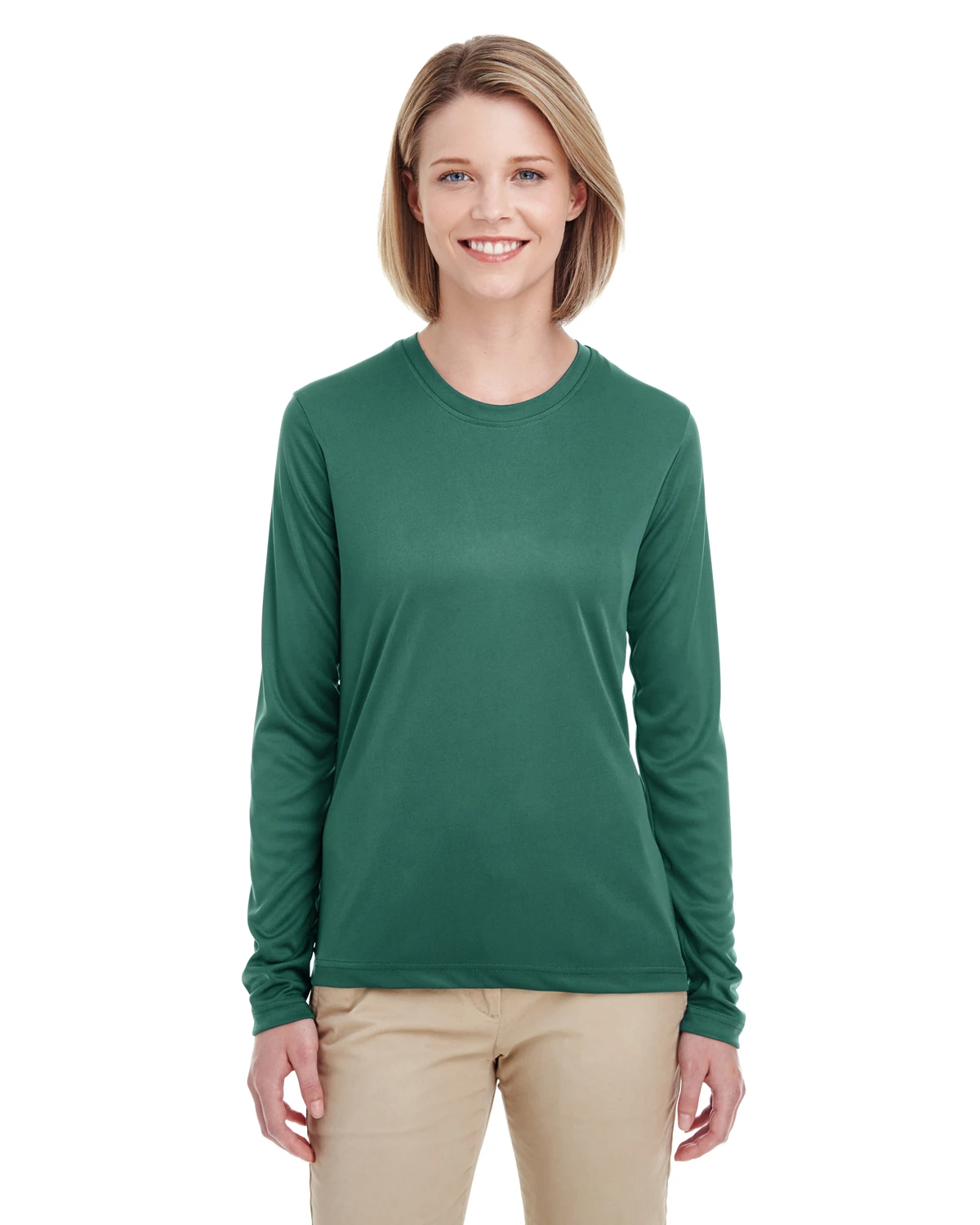 Ladies' Cool & Dry Performance Long-Sleeve Top 12 Ladies' Cool & Dry Performance Long-Sleeve Top - Image 10
