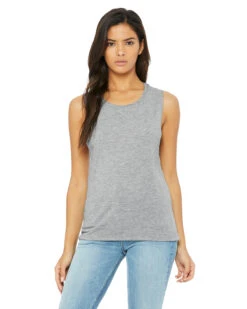 Ladies' Flowy Scoop Muscle Tank
