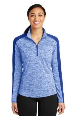 Ladies PosiCharge Electric Heather Colorblock 1/4-Zip Pullover 16 Ladies PosiCharge Electric Heather Colorblock 1/4-Zip Pullover -Jiffyshirts Sales Store cc419885852def