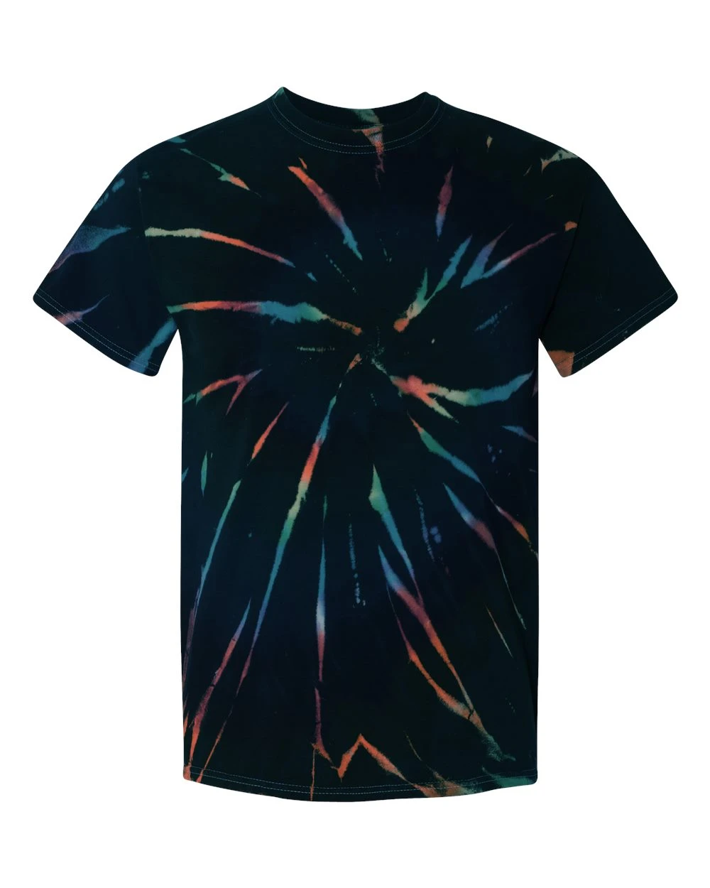 Unisex Multi-Color Spiral Short Sleeve T-Shirt 4 Unisex Multi-Color Spiral Short Sleeve T-Shirt - Image 2