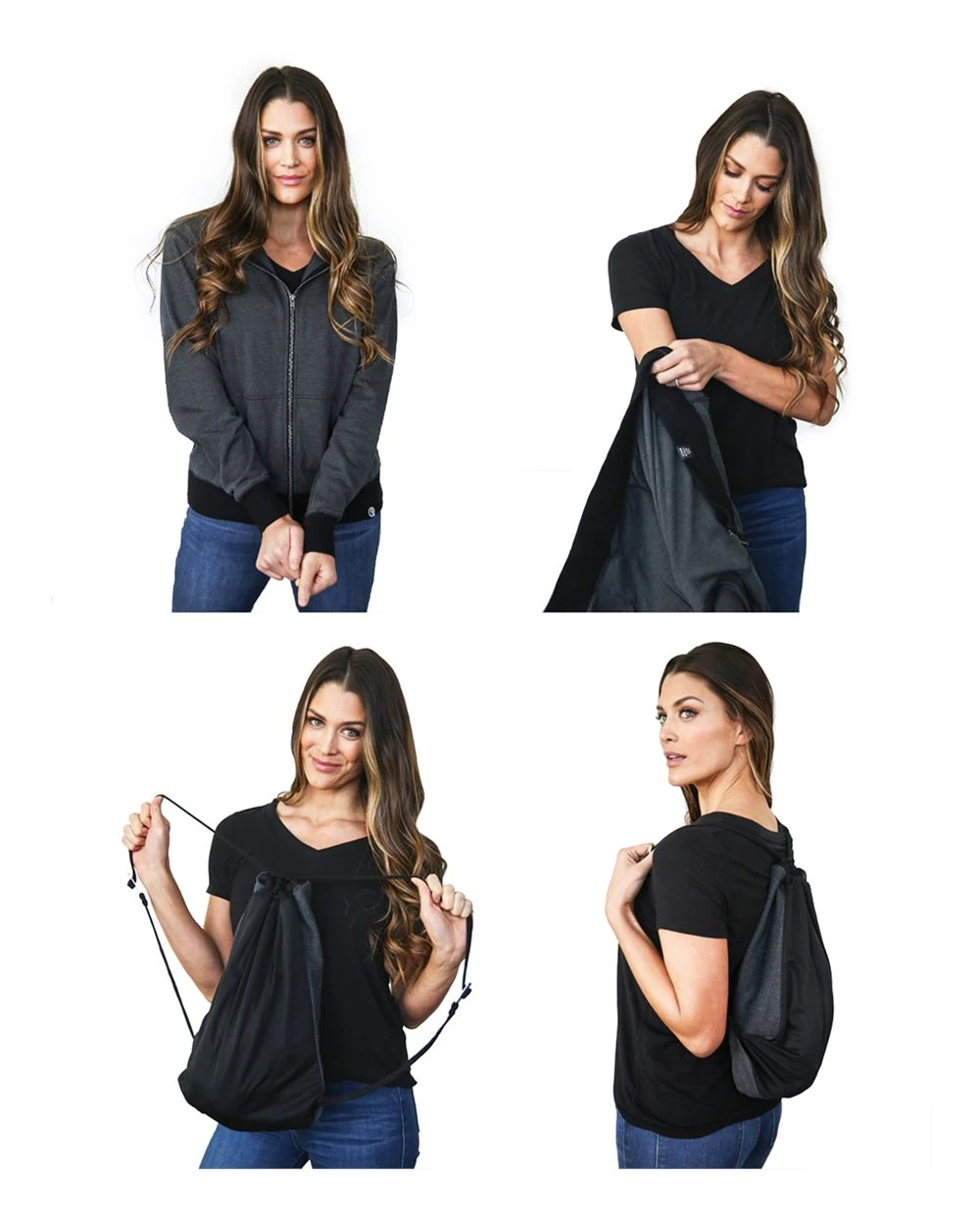 Unisex 2-in-1 Hero Hoodie Classic Full-Zip 7 Unisex 2-in-1 Hero Hoodie Classic Full-Zip - Image 5