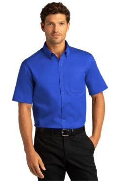 Short Sleeve SuperPro React™Twill Shirt -Jiffyshirts Sales Store cebb3100b91519