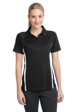Ladies PosiCharge Micro-Mesh Colorblock Polo