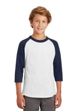 Youth Unisex Colorblock Raglan Jersey -Jiffyshirts Sales Store cfb986f5da4bc8