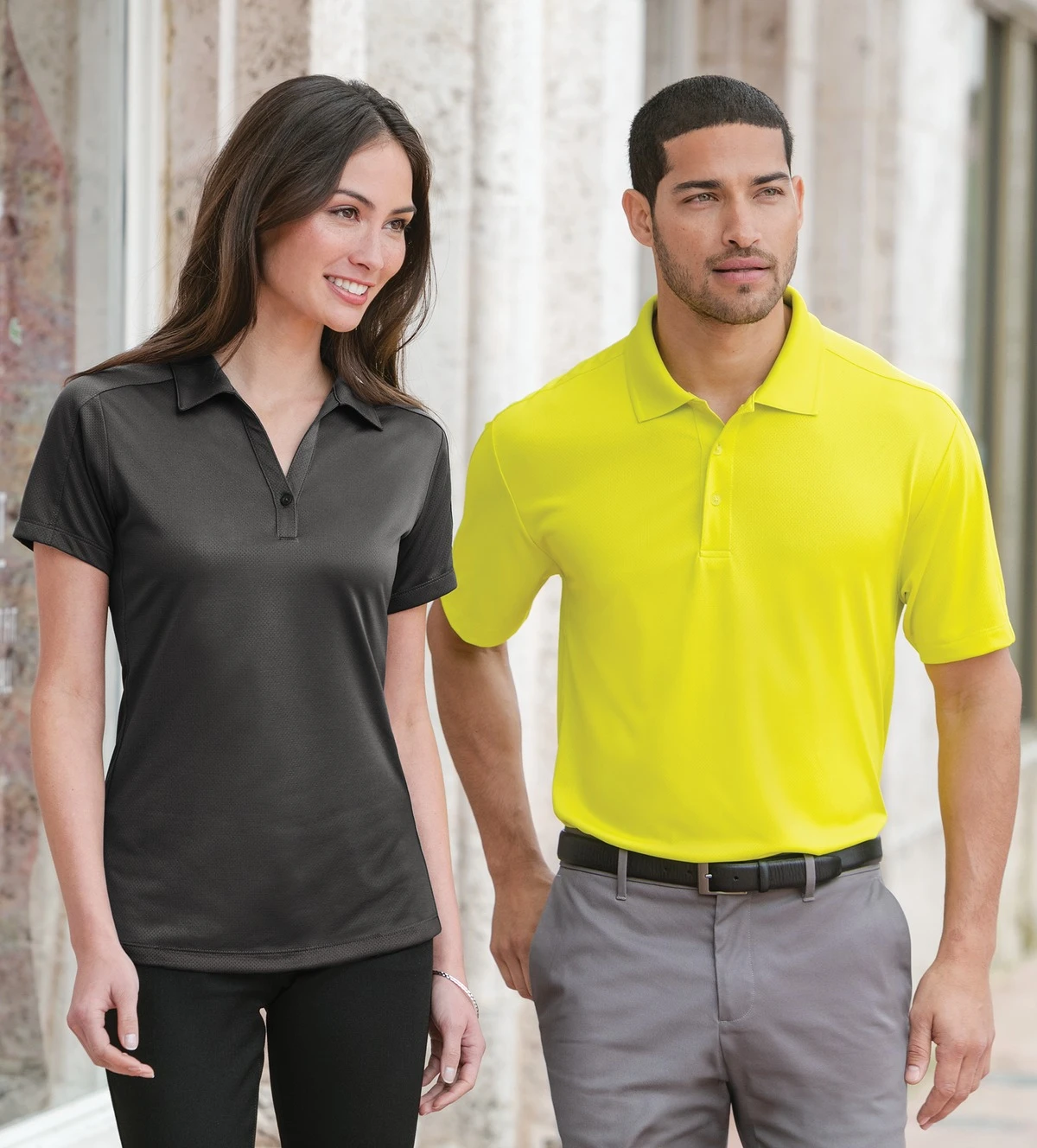 Ladies Diamond Jacquard Polo 4 Ladies Diamond Jacquard Polo - Image 2