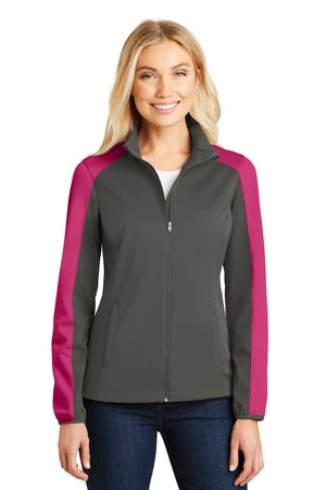 Ladies Active Colorblock Soft Shell Jacket 10 Ladies Active Colorblock Soft Shell Jacket - Image 8