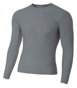 Adult Polyester Spandex Long Sleeve Compression T-Shirt -Jiffyshirts Sales Store d174177a7a137d