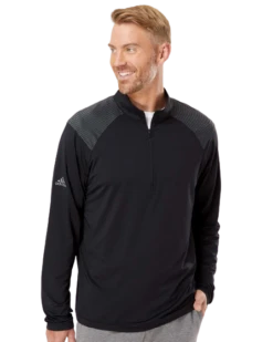 ADIDAS Unisex Shoulder Stripe Quarter-Zip Pullover