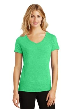 District Ladies' Perfect Tri V-Neck Tee -Jiffyshirts Sales Store d1f89b174ed365