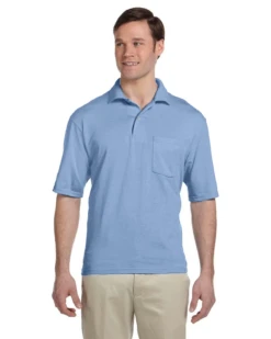Jerzees Adult Unisex 5.6 Oz. SpotShield™ Pocket Jersey Polo -Jiffyshirts Sales Store d23e5895ed46d6