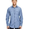 Mens Chambray Woven Shirt 1 Mens Chambray Woven Shirt -Jiffyshirts Sales Store d31916990d9107