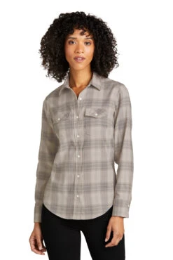Ladies Long Sleeve Ombre Plaid Shirt -Jiffyshirts Sales Store d31e93142300e9