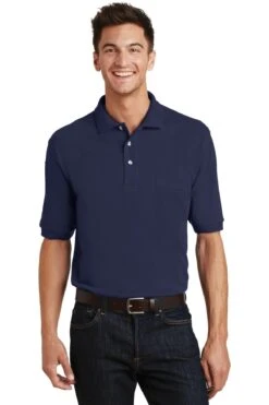Heavyweight Cotton Pique Polo With Pocket -Jiffyshirts Sales Store d3d835e12e2125