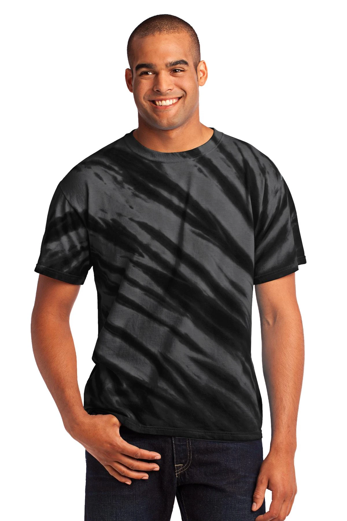 Unisex Tiger Stripe Tie-Dye Tee 7 Unisex Tiger Stripe Tie-Dye Tee - Image 5