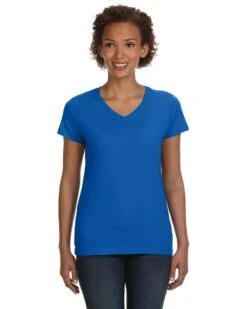 Ladies' V-Neck Fine Jersey T-Shirt 41 Ladies' V-Neck Fine Jersey T-Shirt -Jiffyshirts Sales Store d511f409558ab7