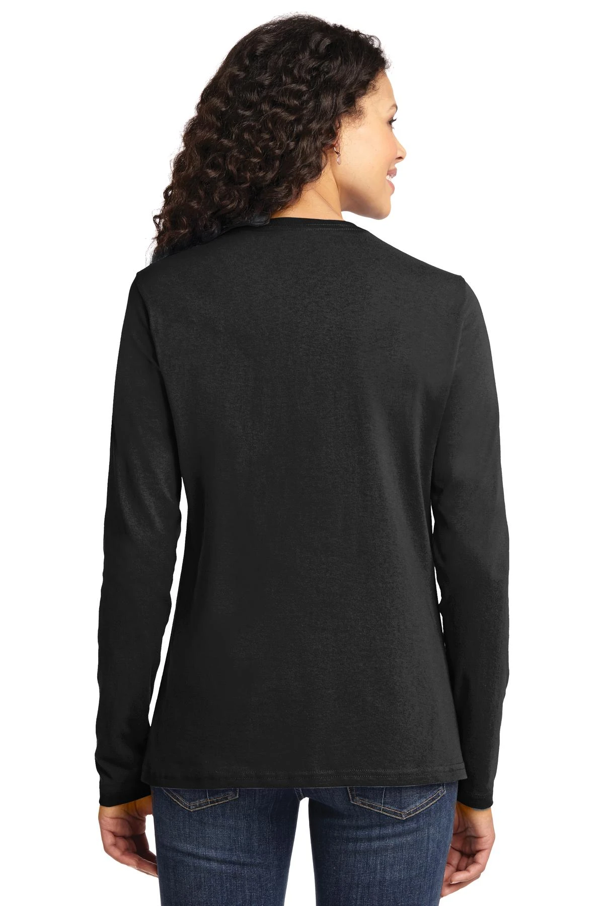 Ladies Long Sleeve Core Cotton Tee 4 Ladies Long Sleeve Core Cotton Tee - Image 2