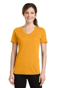 Ladies Performance Blend V-Neck Tee -Jiffyshirts Sales Store d5ada84a79c950