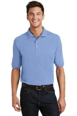 Heavyweight Cotton Pique Polo With Pocket -Jiffyshirts Sales Store d5c2ae7028d04a