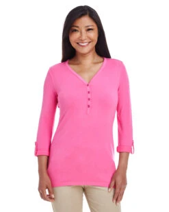 Ladies' Perfect Fit™ Y-Placket Convertible Sleeve Knit Top 18 Ladies' Perfect Fit™ Y-Placket Convertible Sleeve Knit Top -Jiffyshirts Sales Store d60ccddc2f6326
