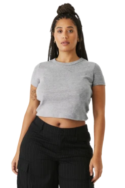 Ladies' Micro Ribbed Baby Tee