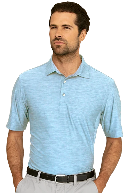Greg Norman Play Dry® Heather Solid Polo 7 Greg Norman Play Dry® Heather Solid Polo - Image 5