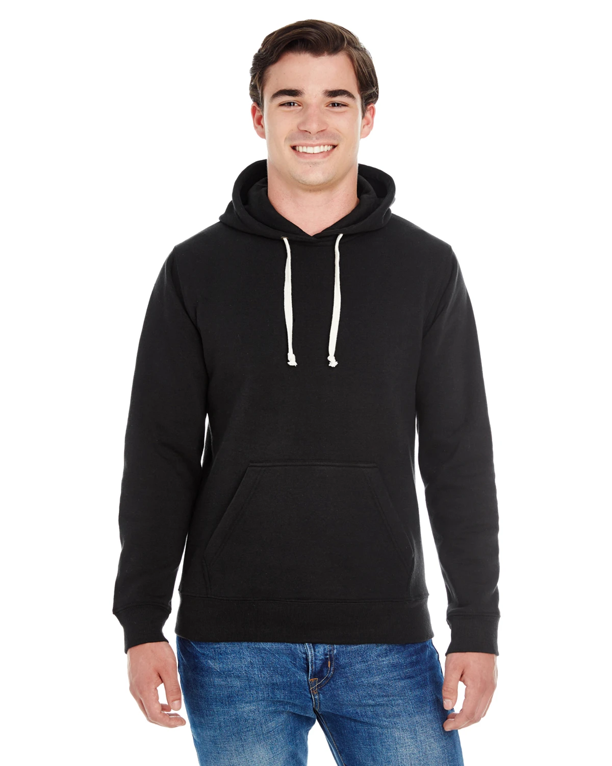 Adult Unisex Triblend Pullover Fleece Hood 3 Adult Unisex Triblend Pullover Fleece Hood