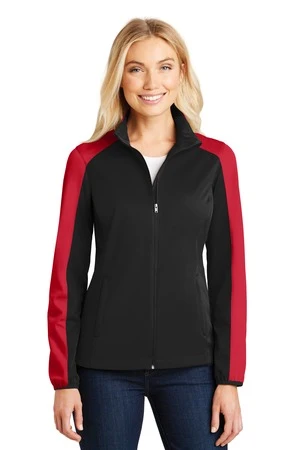 Ladies Active Colorblock Soft Shell Jacket 12 Ladies Active Colorblock Soft Shell Jacket - Image 10