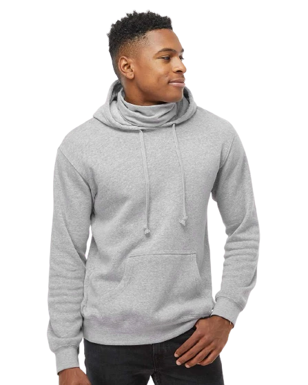 Adult Unisex Gaiter Fleece Hooded Sweatshirt 6 Adult Unisex Gaiter Fleece Hooded Sweatshirt - Image 4