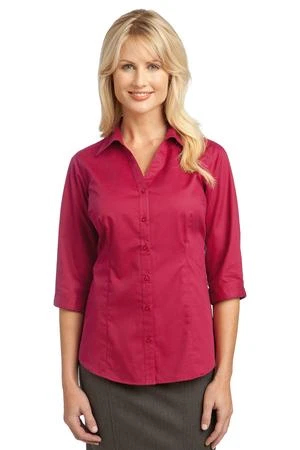 Port Authority Ladies 3/4-Sleeve Blouse 3 Port Authority Ladies 3/4-Sleeve Blouse