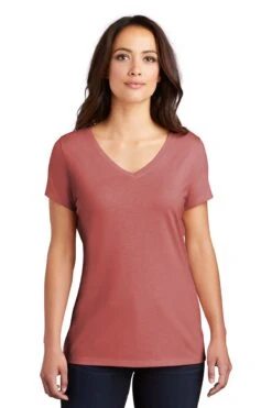 District Ladies' Perfect Tri V-Neck Tee -Jiffyshirts Sales Store d90f0baf1c6a11