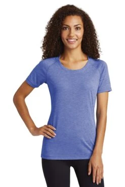 Ladies PosiCharge Tri-Blend Wicking Scoop Neck Raglan Tee -Jiffyshirts Sales Store d981c2a3cb746e