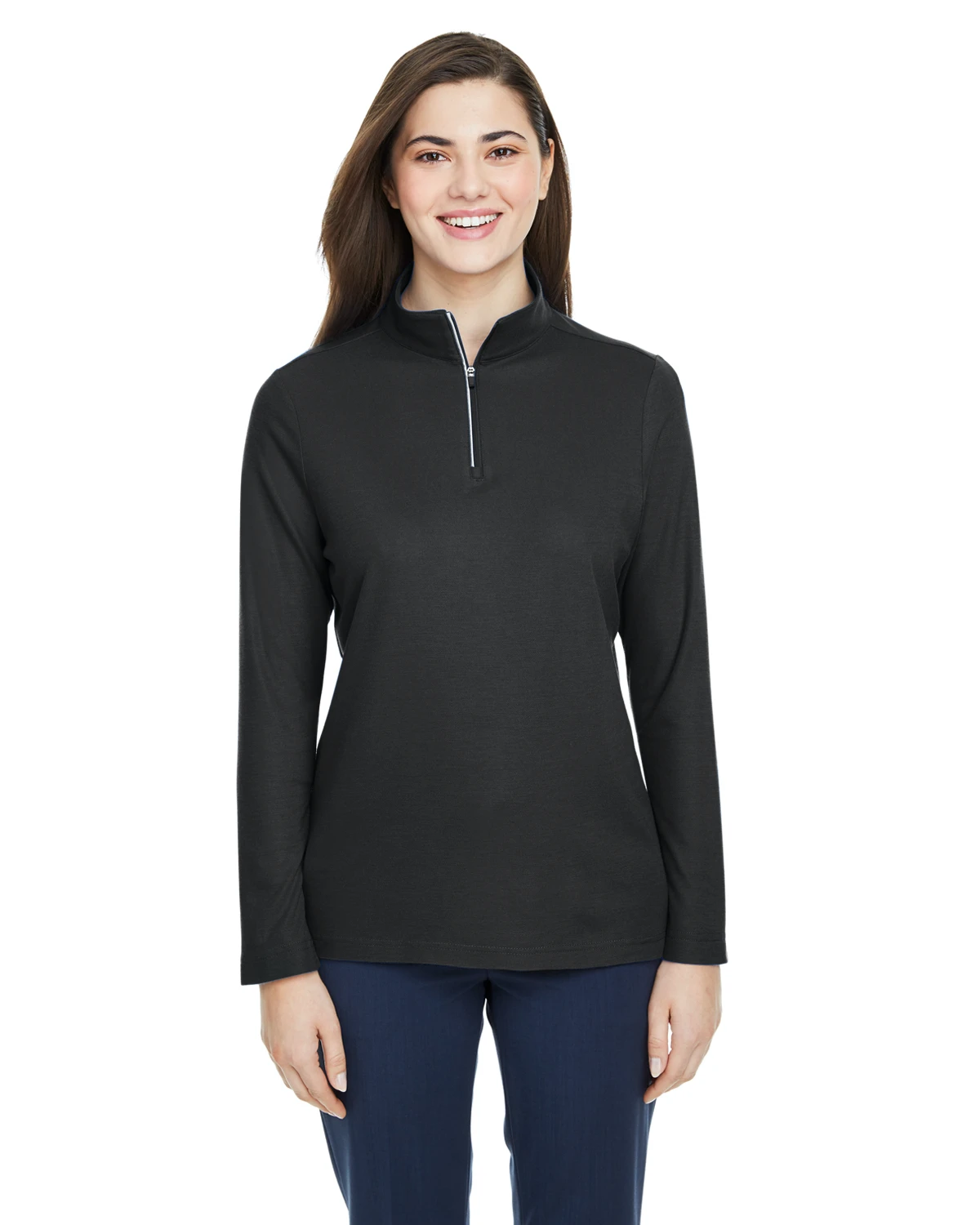 Ladies' Fusion ChromaSoft™ Pique Quarter-Zip 9 Ladies' Fusion ChromaSoft™ Pique Quarter-Zip - Image 7