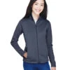 Ladies' Newbury Colorblock Mélange Fleece Full-Zip 2 Ladies' Newbury Colorblock Mélange Fleece Full-Zip -Jiffyshirts Sales Store db4f10c1126c01