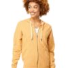 Unisex Lightweight Loopback Terry Zip Hood
