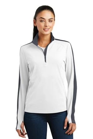 Ladies Sport-Wick Textured Colorblock 1/4-Zip Pullover 7 Ladies Sport-Wick Textured Colorblock 1/4-Zip Pullover - Image 5