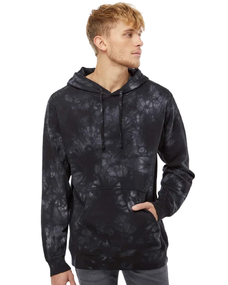 Adult Unisex Midweight Tie-Dye Hooded Sweatshirt 7 Adult Unisex Midweight Tie-Dye Hooded Sweatshirt - Image 5