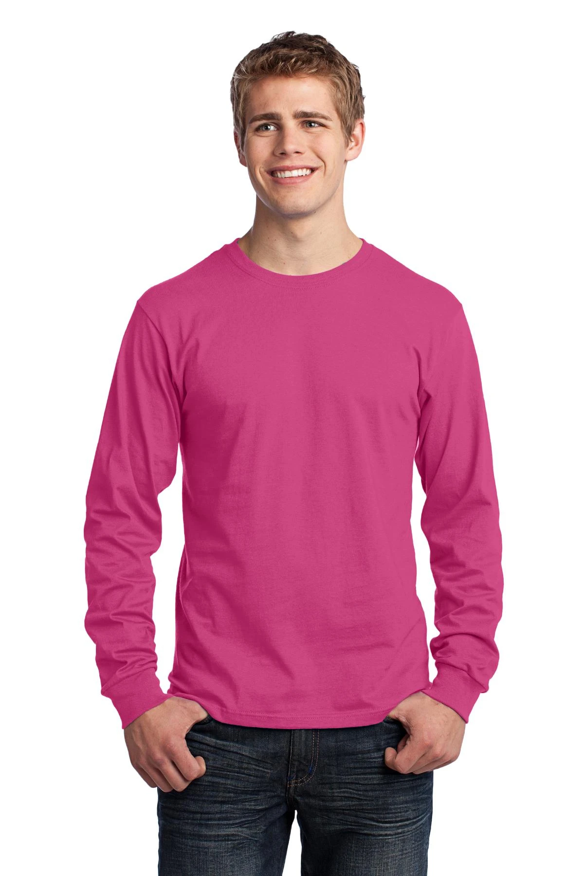 Unisex Long Sleeve Core Cotton Tee 16 Unisex Long Sleeve Core Cotton Tee - Image 14