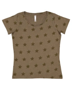 Women's Star Print Scoop Neck T-Shirt 18 Women's Star Print Scoop Neck T-Shirt -Jiffyshirts Sales Store dd87c0c8ce4579