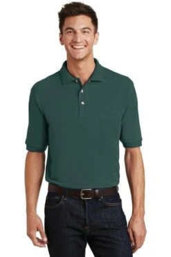 Heavyweight Cotton Pique Polo With Pocket -Jiffyshirts Sales Store dd9cc466916dfa