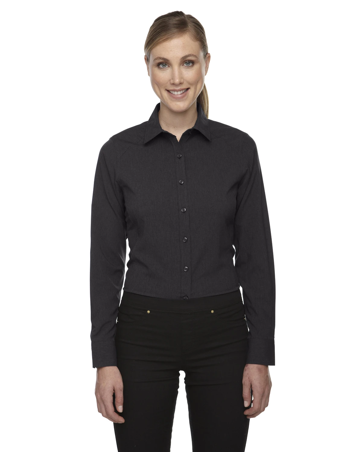Ladies' Mélange Performance Shirt 6 Ladies' Mélange Performance Shirt - Image 4