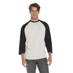Platinum Men's Tri-Blend 3/4 Sleeve Raglan Tee -Jiffyshirts Sales Store de2e9a78931bfd