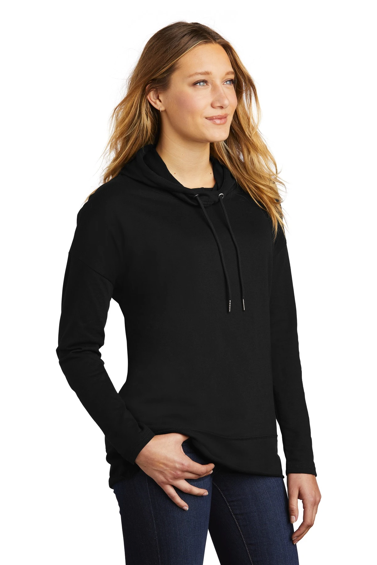 District Ladies' Featherweight French Terry Hoodie 5 District Ladies' Featherweight French Terry Hoodie - Image 3