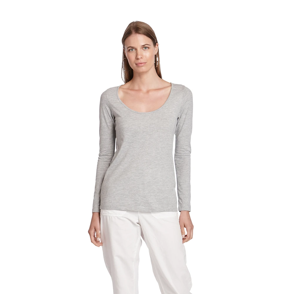Platinum Ladies CVC Long Sleeve Scoop Neck Tee 9 Platinum Ladies CVC Long Sleeve Scoop Neck Tee - Image 7